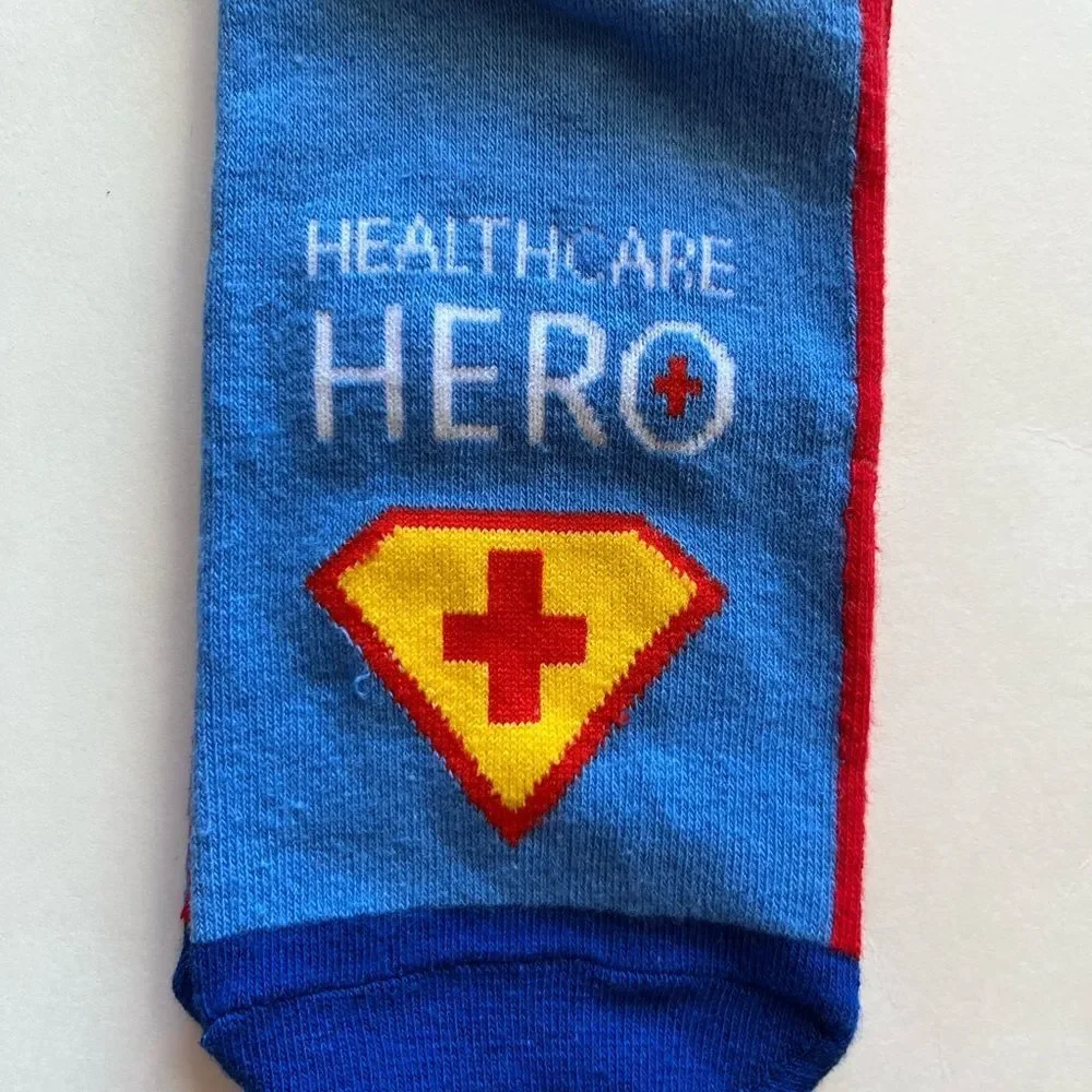 Men's Crew Socks -Health Worker Series- Hero- NWT